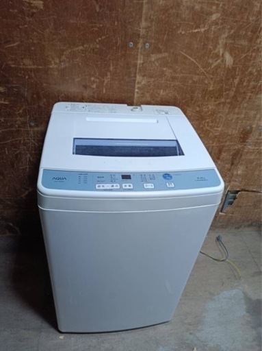 アクア 6.0kg 2017年製 風乾燥・槽洗浄ｺｰｽ付き ホワイト 中古 洗濯機