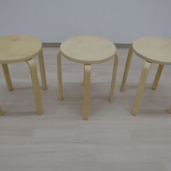 丸椅子3脚セット （小金井市再生家具）品番：12-04-13 