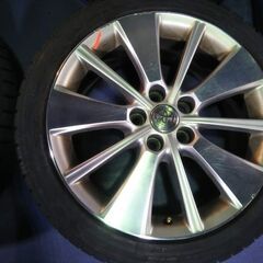 冬 トヨタ純正 18インチ【富山】クラウン マークX エスティマ レクサス マジェスタ カムリ ロイヤル アスリート 200系 ハイブリッド 225/45R18 中古キズ多4本 末期品 2014年 現状渡し