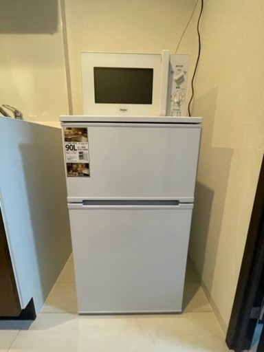 電子レンジ、冷蔵庫(未使用)セット販売