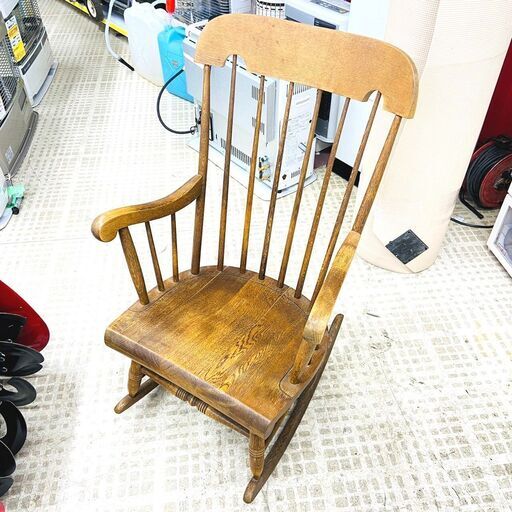 【半額】キツツキマーク ロッキングチェア 家具 木製 揺り椅子 レトロ