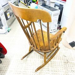 半額】キツツキマーク ロッキングチェア 家具 木製 揺り椅子 レトロ