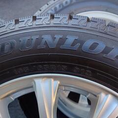 【美品】イボありバリ山　ダンロップスタッドレス　ウィンターマックス195/65R15　PCD114.3＋53