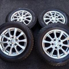 【美品】イボありバリ山　ダンロップスタッドレス　ウィンターマックス195/65R15　PCD114.3＋53