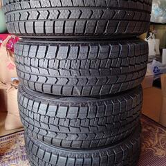 【美品】イボありバリ山　ダンロップスタッドレス　ウィンターマックス195/65R15　PCD114.3＋53