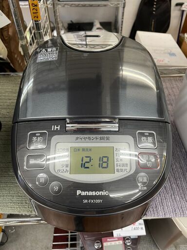 IH炊飯器　No.6106　Panasonic　2020年製　5合炊き　SR-FX109Y　【リサイクルショップどりーむ天保山店】