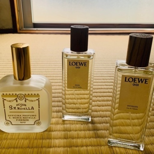 香水３種→２種（ロエベman売れました）