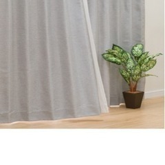 ニトリ　遮光・遮熱カーテン　グレー　サイズ:100×178