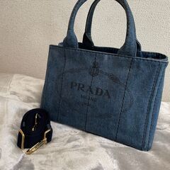 【取引終了】PRADA カナパ デニムブルー 取引終了】PRADA カナパ デニムブルー