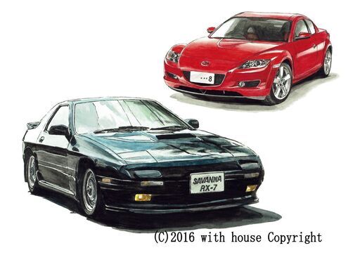 特価 直筆サイン有 限定版画 R34/ケンメリ スカイラインGT-R NC-253 ...