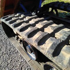 運搬車　チクスイ　手動ダンプ！　実働！！　キャタピラ良い状態！ハンドル少々歪みあり。