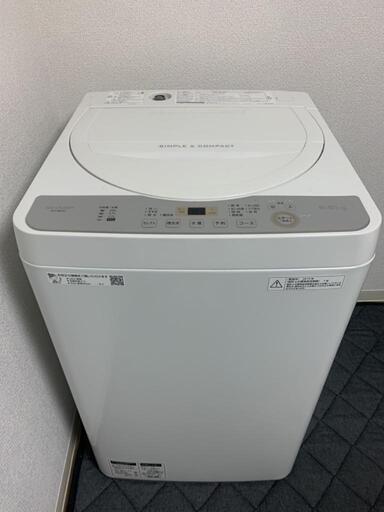 美品2019年SHARP製洗濯機5kg
