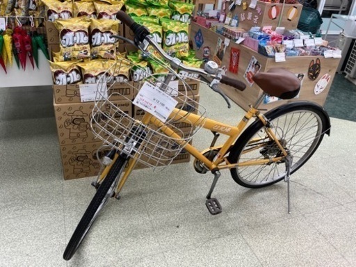 自転車一般　YE  ギアLEDライト付き   26インチ　TJ467