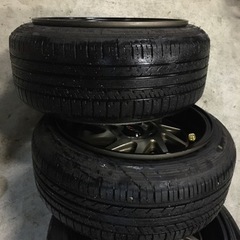 165/50R15 4本　15×8J  引っ張りたタイヤ&ホイール