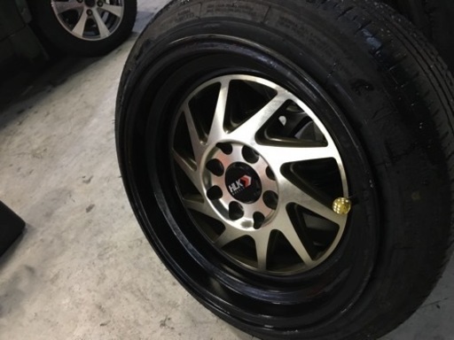 タイヤ、ホイール 165/50R15 4本 15×8J 引っ張りたタイヤ&ホイール