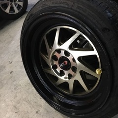 165/50R15 4本　15×8J  引っ張りたタイヤ&ホイール