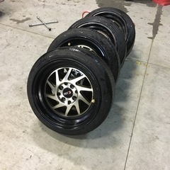 【ネット決済】165/50R15 4本　15×8J  引っ張りた...