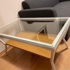 フランフラン　ガラステーブル