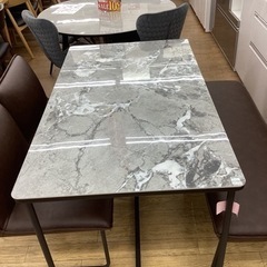 KL-105【新入荷　アウトレット】アース　セラミック天板　ベンチダイニング4点セット　ブラウン