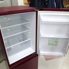 冷蔵庫 184L AQUA AQR-18F 2016年製 2ドア 右開き 100Lクラス ワインレッド