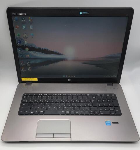 HPノートパソコン i5（中古）8GBのメモリ、SSD250GB, 17.3画面