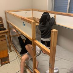 IKEA二段ベッドKURA（組み立て式）