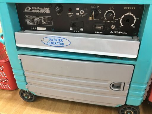 デンヨー GAW-180ES エンジンウェルダー ダイヤル不良 スローダウン 