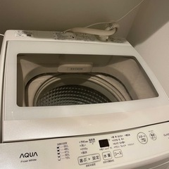 【ネット決済・配送可】洗濯機　AQUA 7kg AQW-BK70...