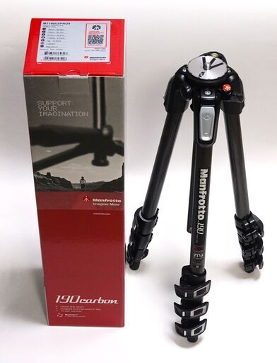 ★ Manfrotto ○ マンフロット ○ 190プロカーボンファイバー三脚 4段 ○ MT190CXPRO4 ● カーボンファイバーモデル 4段 !!!