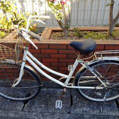 (chariyoshy)26インチ自転車　ホワイト