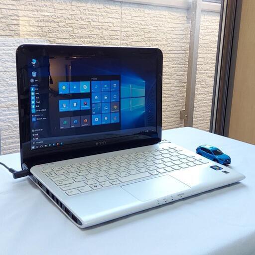 小型モバイル SONY VAIO SVE1119FJW AMD-E2/4GB/120GB/Win10