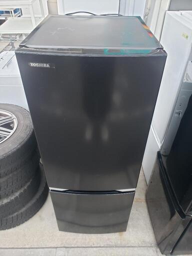 東芝 2ドア 153L 2020年製 GR-S15BS(K) セミマットブラック ノンフロン冷凍冷蔵庫 ガラス棚3段タイプ 耐熱テーブルボード TOSHIBA\n\n