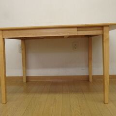 伸ばせるダイニングテーブル　イスセット　中古