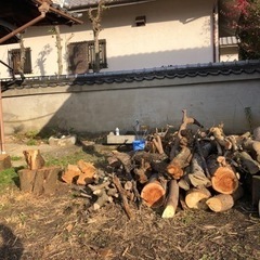 大阪、奈良、和歌山にて 薪ストーブで使える薪、原木、原木玉切りを...