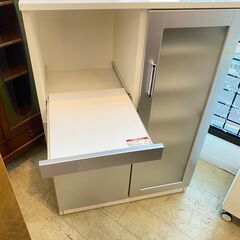 ニトリ キッチンカウンター ハイタイプ Nバンダ 幅80cm 白 ホワイト 鏡面★買取帝国 朝霞店