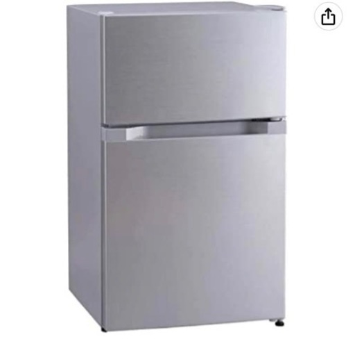 【2020年製】アイリスプラザ 冷蔵庫 87L 一人暮らし 2ドア 両開き対応 小型 幅47.5cm シルバー PRC-B092D-S