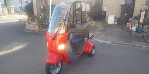 ジャイロキャノピー　赤　ワイドタイヤ