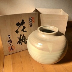 萩焼　椿窯　花瓶(大)　天鵬山　廣瀬淡雅作