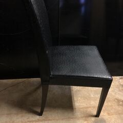 【５脚セット】 ダイニングチェア 黒 イス 椅子 ハイバック チェアー 食卓 飲食店