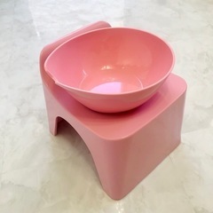 風呂イス 風呂桶 2点セット ピンク イス高さ20cm 美麗