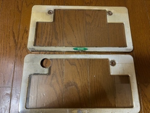 最終値下げ】【希少品】 ウィザード ナンバーフレーム 前後セット スモーク