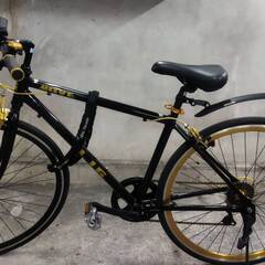 【大幅値下げ可】使用歴7日！備品付きクロスバイク・LIG MOVE・即乗り出し可能 大幅値下げ可】使用歴7日！備品付きクロスバイク・LIG MOVE・即