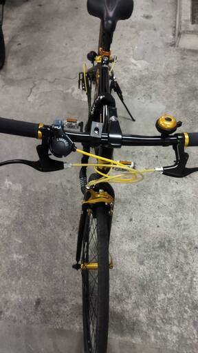 クロスバイク【値下げ可能！】LIG ブラック×イエロー