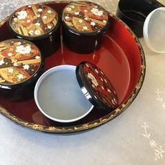 未使用　漆器　海鮮丼　ちらし寿司等の丼　飯台