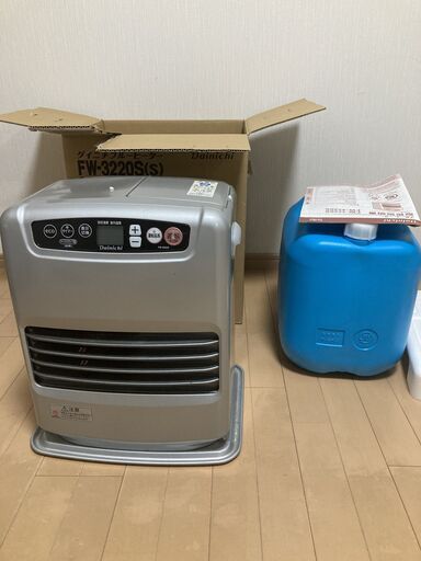 【中古】石油ファンヒーター　＋　灯油缶