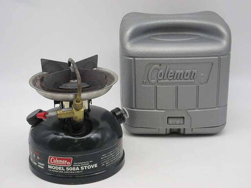 ss4509　コールマン　卓上コンロ　508A　ケース付き　スト―プ　Coleman　ホワイトガソリン　シングルバーナー　小型　ガソリンストーブ　アウトドア　キャンプ　シングルコンロ