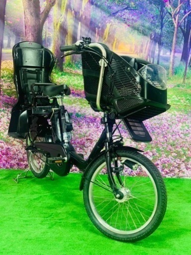 ➂ 4616子供乗せ電動自転車パナソニック3人乗り新品20インチ良好 