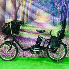 ❹ 4616子供乗せ電動自転車パナソニック3人乗り新品20インチ...