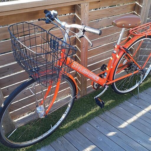 27インチ シティサイクル LEDオートライト ６段ギヤ付