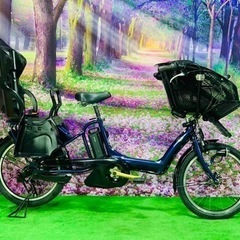 4625子供乗せ電動自転車ヤマハ3人乗り新品20インチ良好バッテリー